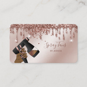 Spray Tan Gun, Mobile Rose Gold Spray Tanning Bus Business Card