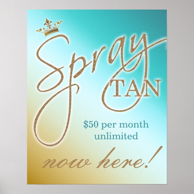 Spray Tan Tanning SALE Poster (Front)