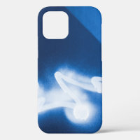Sprayed graffiti on blue metal Case-Mate iPhone ca
