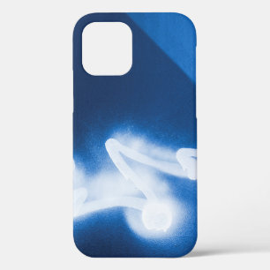 Sprayed graffiti on blue metal Case-Mate iPhone ca 12 Case