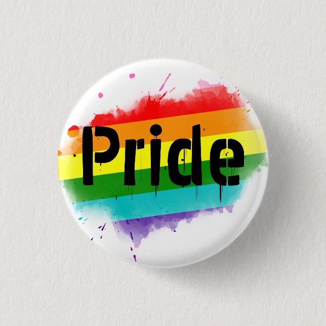 Spraypaint Pride 3 Cm Round Badge (Front)
