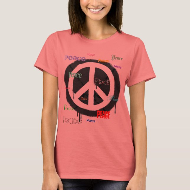 Spraypainted Peace Sign Tee (Front)