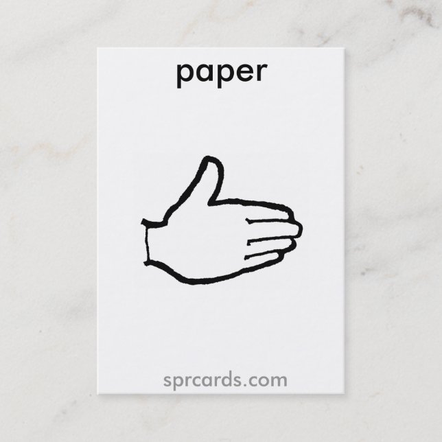 sprcards-papercard business card (Front)