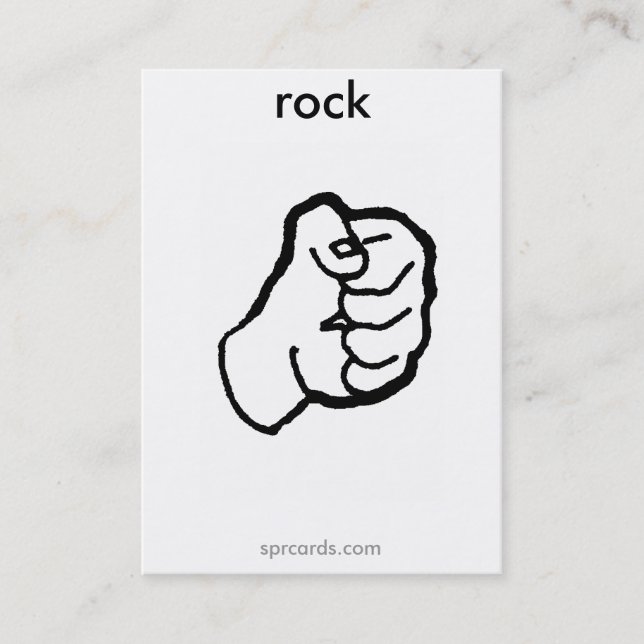 sprcards-rockcard business card (Front)