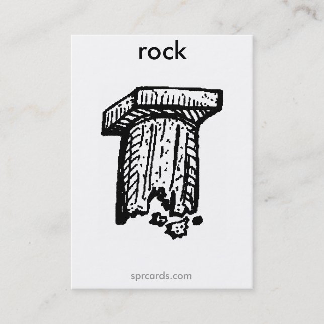 sprcards-rockcard business card (Front)