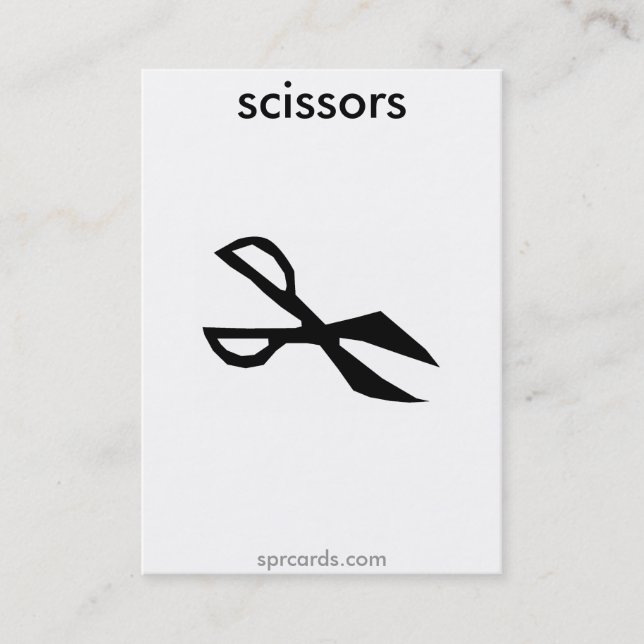 sprcards-scissorscard business card (Front)