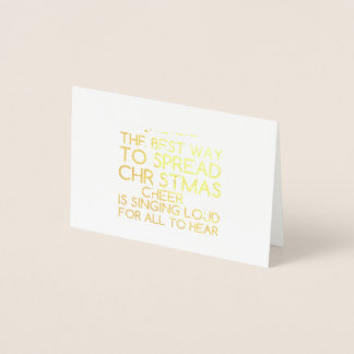 SPREAD CHRISTMAS CHEER FOIL CARD
