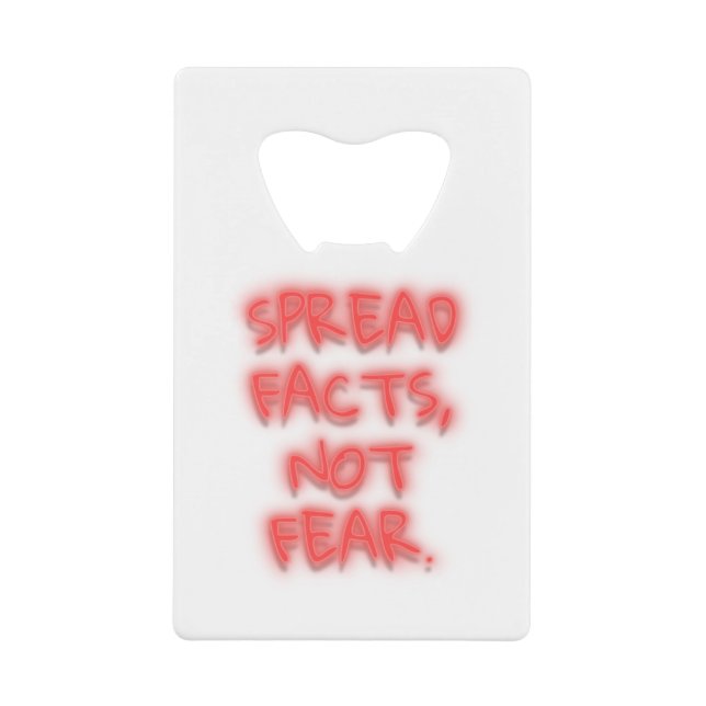 Spread facts, not fear neon sign transparent (Front)