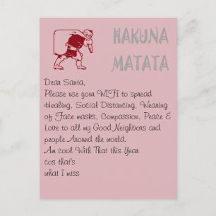Spread Healing Social Distancing, Wearing of Masks Holiday Postcard
