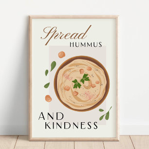 Spread Hummus and Kindness Kitchen Decor