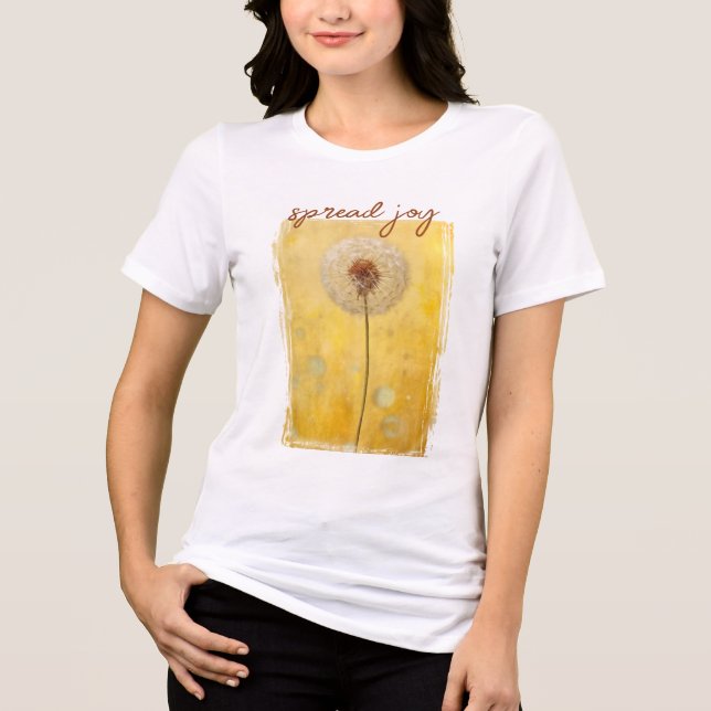 Spread Joy Dandelion Tri-Blend Shirt (Front)