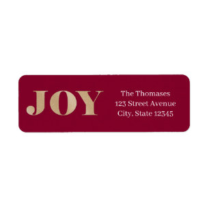 Spread Joy EDITABLE COLOR Holiday Address Label