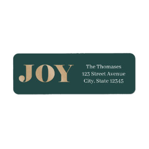 Spread Joy EDITABLE COLOR Holiday Address Label