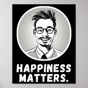 Spread Joy Happiness S Typography With Vector Illu Poster
