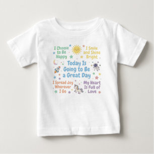 Spread Joy Message for Happy Little Humans Baby T-Shirt