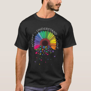 Spread Kindness Autism Awareness Puzzle Pieces T-Shirt