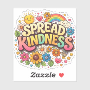 Spread Kindness – Cute Floral Rainbow 