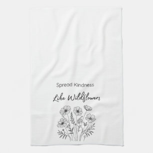 Spread kindness kitchen hand towel
