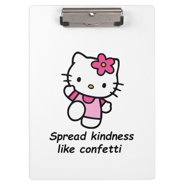 Spread Kindness Like Confetti Clipboard (Front)