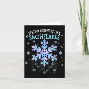 Spread Kindness Like Snowflakes Christmas Teacher Card