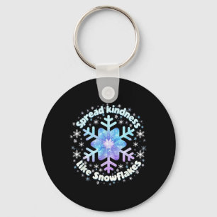 Spread Kindness Like Snowflakes Christmas Teacher Key Ring