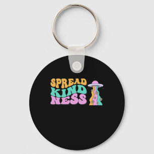 Spread Kindness Pastel Ufo Rainbow Sticker  Key Ring