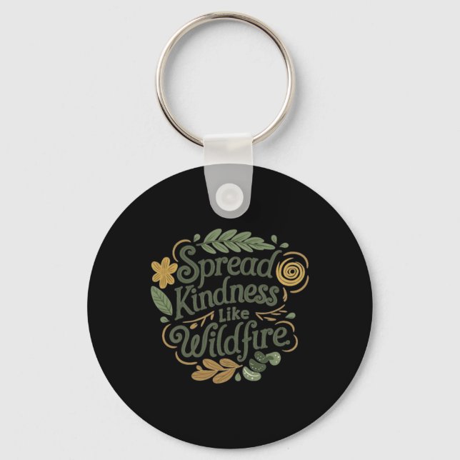 Spread Kindness - Positive Affirmation Sticker  Key Ring (Front)