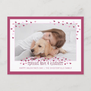 SPREAD LOVE AND KINDNESS Valentine Holiday Postcard