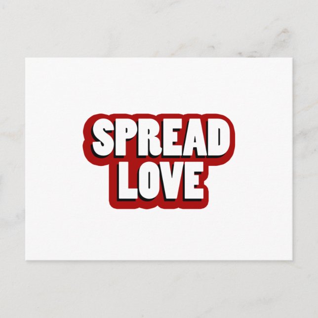 Spread Love Design Postcard (Front)