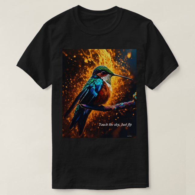 "Spread Love, Fly High: Positive Waves for love T-Shirt (Design Front)