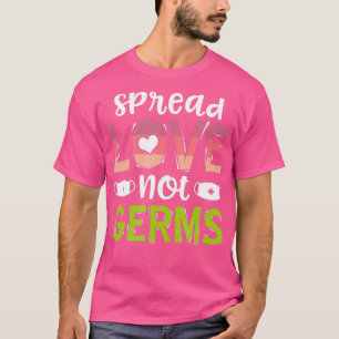 Spread Love Not Germs Social Distancing Mask T-Shirt