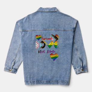 Spread Love Not Hate Denim Jacket
