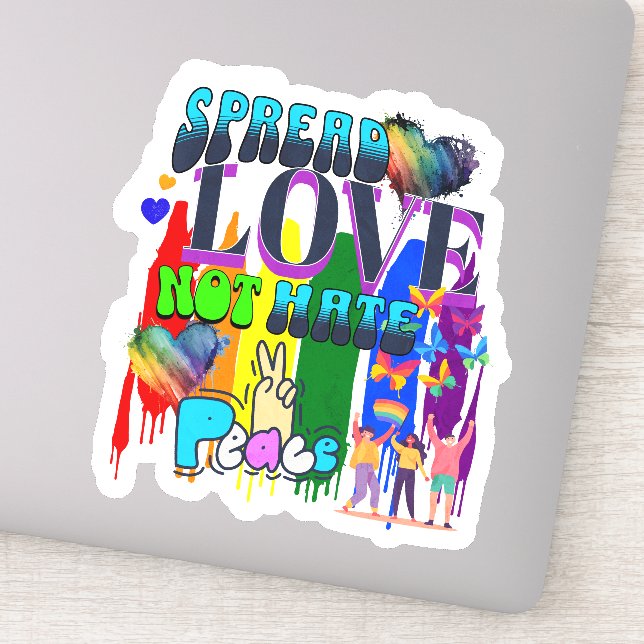 Spread Love Not Hate | LGBTQI+ Pride (Detail)
