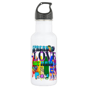 Spread Love Not Hate   LGBTQI+ Pride 532 Ml Water Bottle