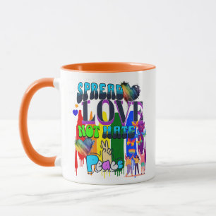 Spread Love Not Hate LGBTQI+ Pride Mug