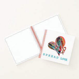 Spread Love Original ART sketchbook Notebook