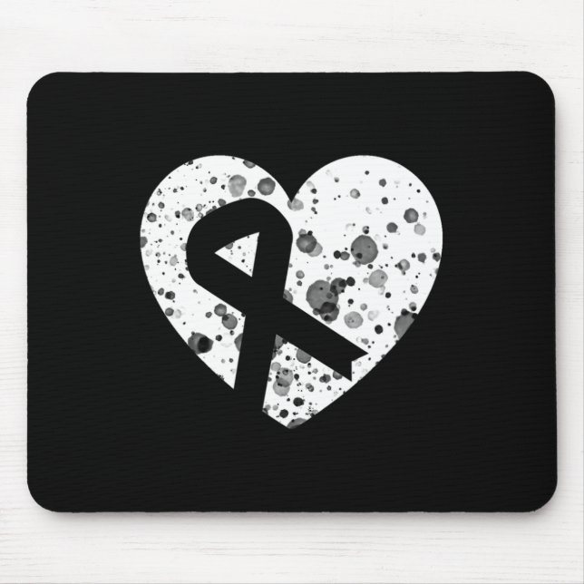 Spread Love With Graphic Heart And Ribbon Cancer  Mouse Pad (Front)