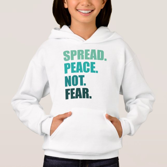 Spread Peace Not Fear Green Text (Front)