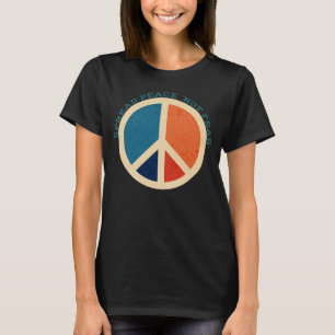 Spread Peace Not Fear Vintage Peace Symbol T-Shirt