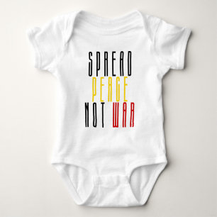 Spread Peace Not War Spread The Peace & Save Lives Baby Bodysuit