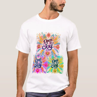 Spread Positivity Boldly with Joyful Graphic T-Shirt