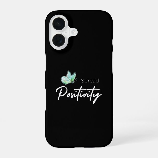 Spread Positivity iPhone 16 Case (Back)
