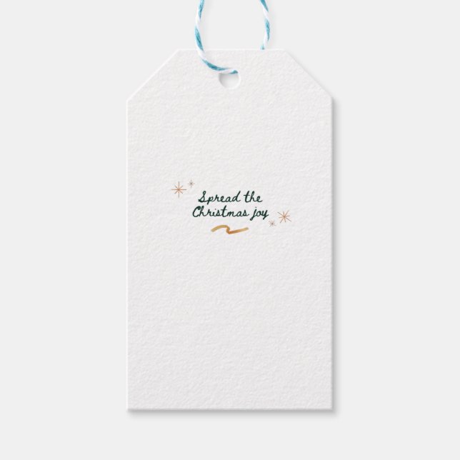 Spread the christmas joy gift tags (Front)
