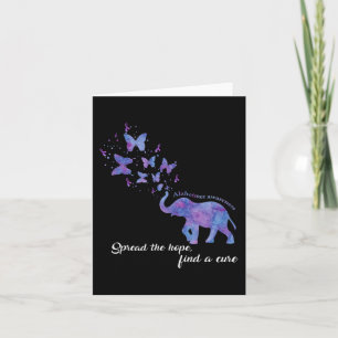 Spread The Hope Find A Cure Alzheimer Awareness Gi Card