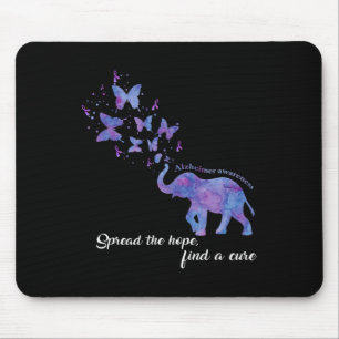 Spread The Hope Find A Cure Alzheimer Awareness Gi Mouse Pad