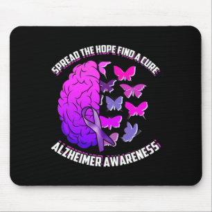 Spread The Hope Find A Cure Alzheimer Awareness Mouse Pad