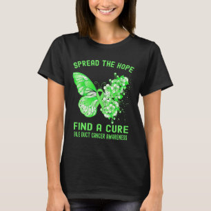 Spread The Hope Find A Cure Bile Duct Cancer Aware T-Shirt