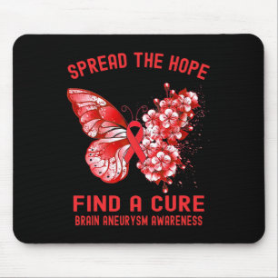 Spread The Hope Find A Cure Brain Aneurysm Awarene Mouse Pad