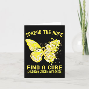 Spread The Hope Find A Cure Childhood Cancer Aware Card