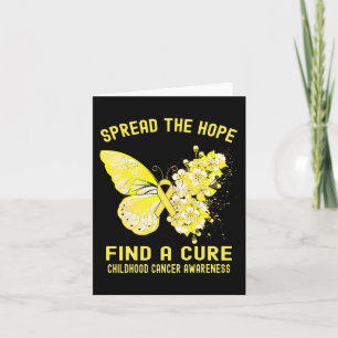 Spread The Hope Find A Cure Childhood Cancer Aware Card